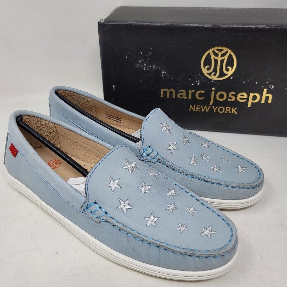 Marc Joseph New York Womens Loafers Size 5 M Holland Blue Casual Shoes‎
